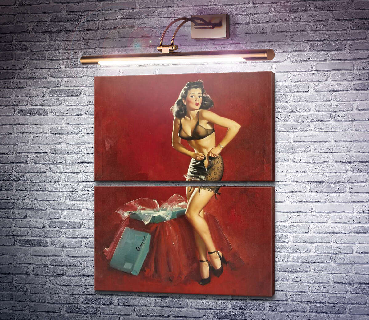 Модульная картина Напрасные старания (Модуль №7) Джил Элвгрен (Gil Elvgren) Модульная картина Напрасные старания (Модуль №7) Джил Элвгрен (Gil Elvgren)