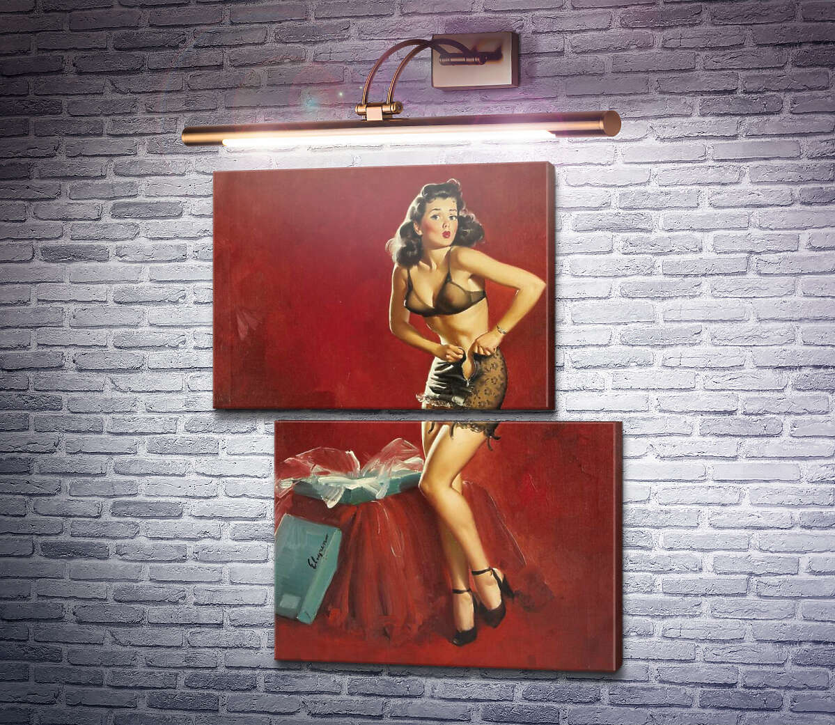 Модульна картина Марні старання (Модуль №8) Джил Елвгрен (Gil Elvgren) Модульна картина Марні старання (Модуль №8) Джил Елвгрен (Gil Elvgren)