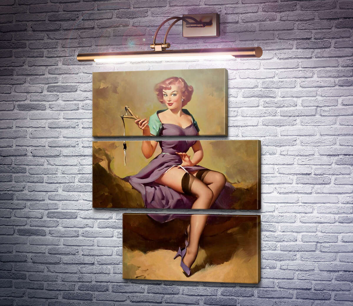 Модульная картина Рогатка (Модуль №16) Джил Элвгрен (Gil Elvgren) Модульная картина Рогатка (Модуль №16) Джил Элвгрен (Gil Elvgren)