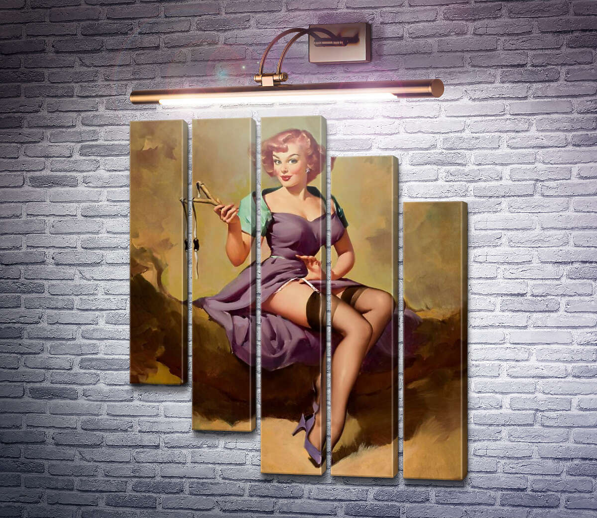 Модульная картина Рогатка (Модуль №28) Джил Элвгрен (Gil Elvgren) Модульная картина Рогатка (Модуль №28) Джил Элвгрен (Gil Elvgren)