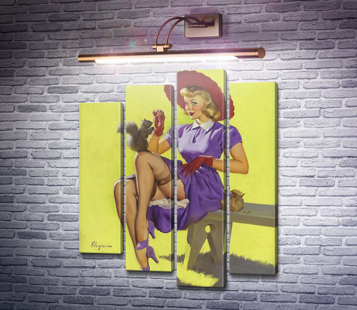 Модульная картина Подружки (Модуль №3) Джил Элвгрен (Gil Elvgren) Модульная картина Подружки (Модуль №3) Джил Элвгрен (Gil Elvgren)