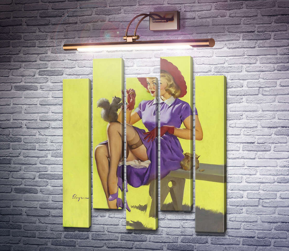 Модульна картина Подружки (Модуль №30) Джил Елвгрен (Gil Elvgren) Модульна картина Подружки (Модуль №30) Джил Елвгрен (Gil Elvgren)
