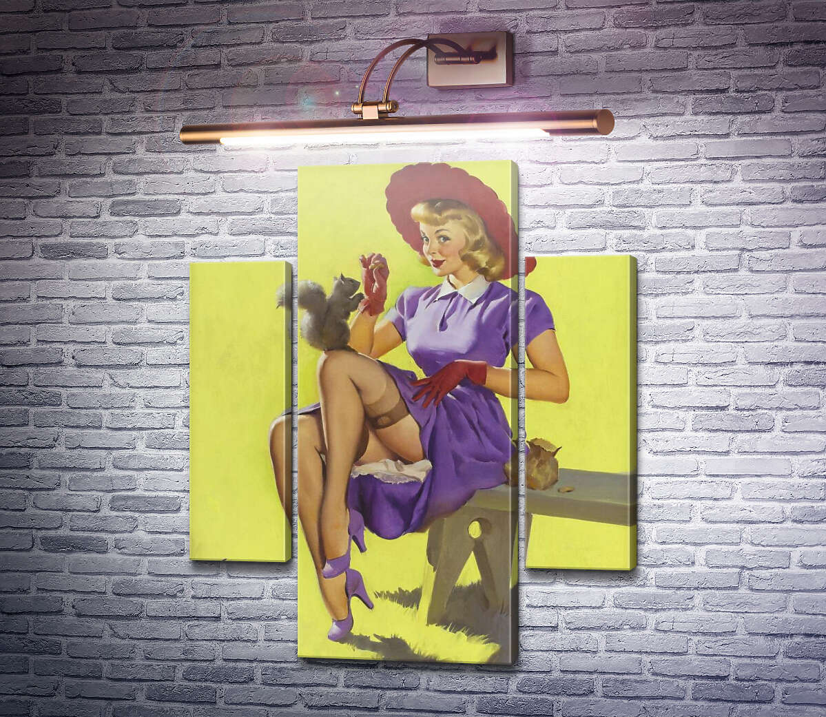 Модульна картина Подружки (Модуль №5) Джил Елвгрен (Gil Elvgren) Модульна картина Подружки (Модуль №5) Джил Елвгрен (Gil Elvgren)
