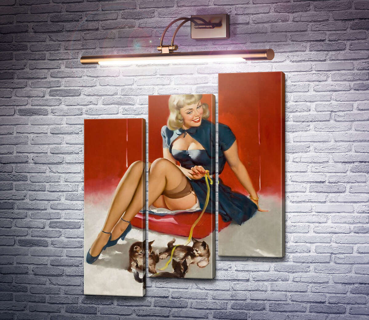 Модульная картина Милые ухищрения (Модуль №14) Джил Элвгрен (Gil Elvgren) Модульная картина Милые ухищрения (Модуль №14) Джил Элвгрен (Gil Elvgren)