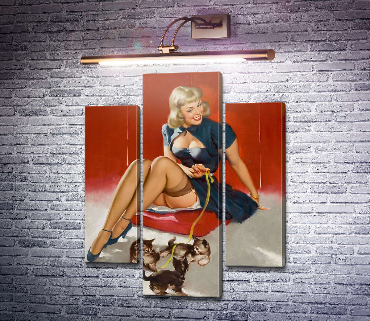 Модульная картина Милые ухищрения (Модуль №10) Джил Элвгрен (Gil Elvgren) Модульная картина Милые ухищрения (Модуль №10) Джил Элвгрен (Gil Elvgren)