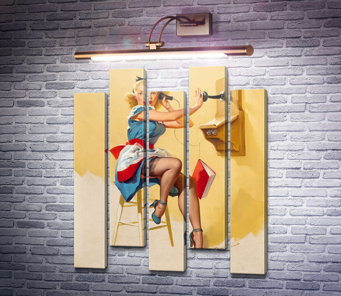 Модульна картина Яка лінія? (Модуль №30) Джил Елвгрен (Gil Elvgren) Модульна картина Яка лінія? (Модуль №30) Джил Елвгрен (Gil Elvgren)