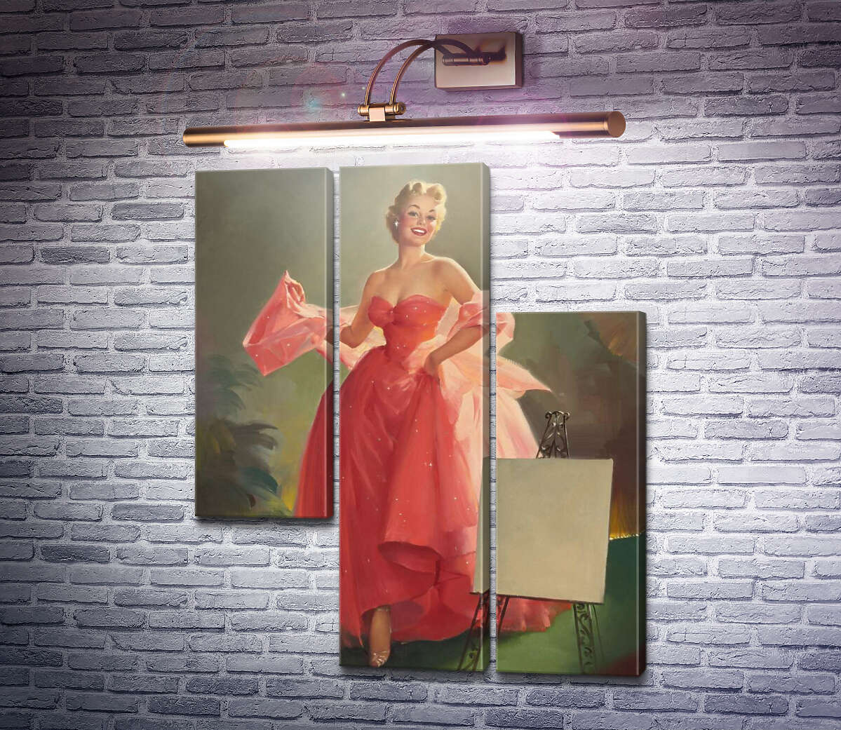 Модульна картина Міс Сільванія (Модуль №13) Джил Елвгрен (Gil Elvgren)