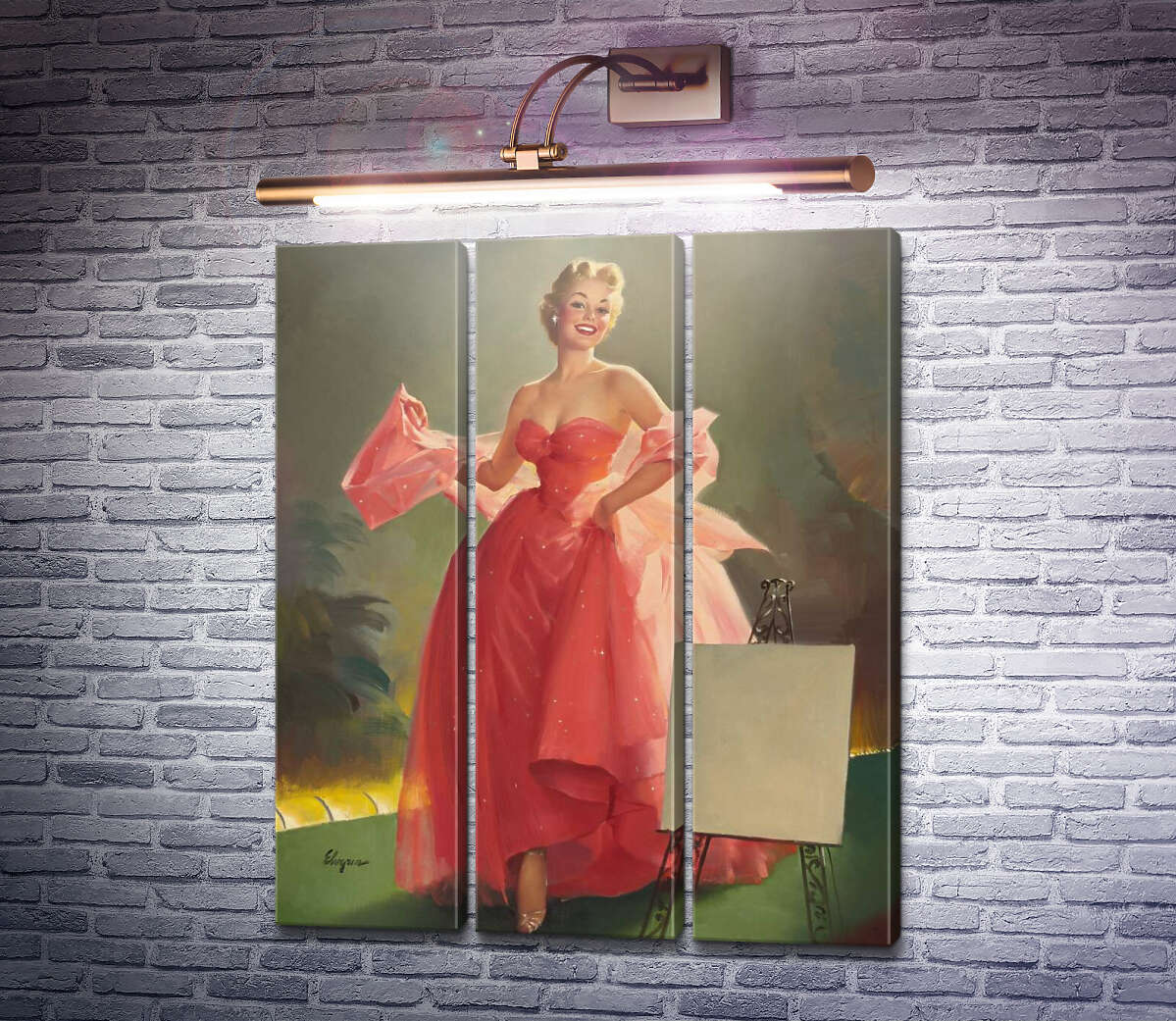 Модульна картина Міс Сільванія (Модуль №2) Джил Елвгрен (Gil Elvgren) Модульна картина Міс Сільванія (Модуль №2) Джил Елвгрен (Gil Elvgren)