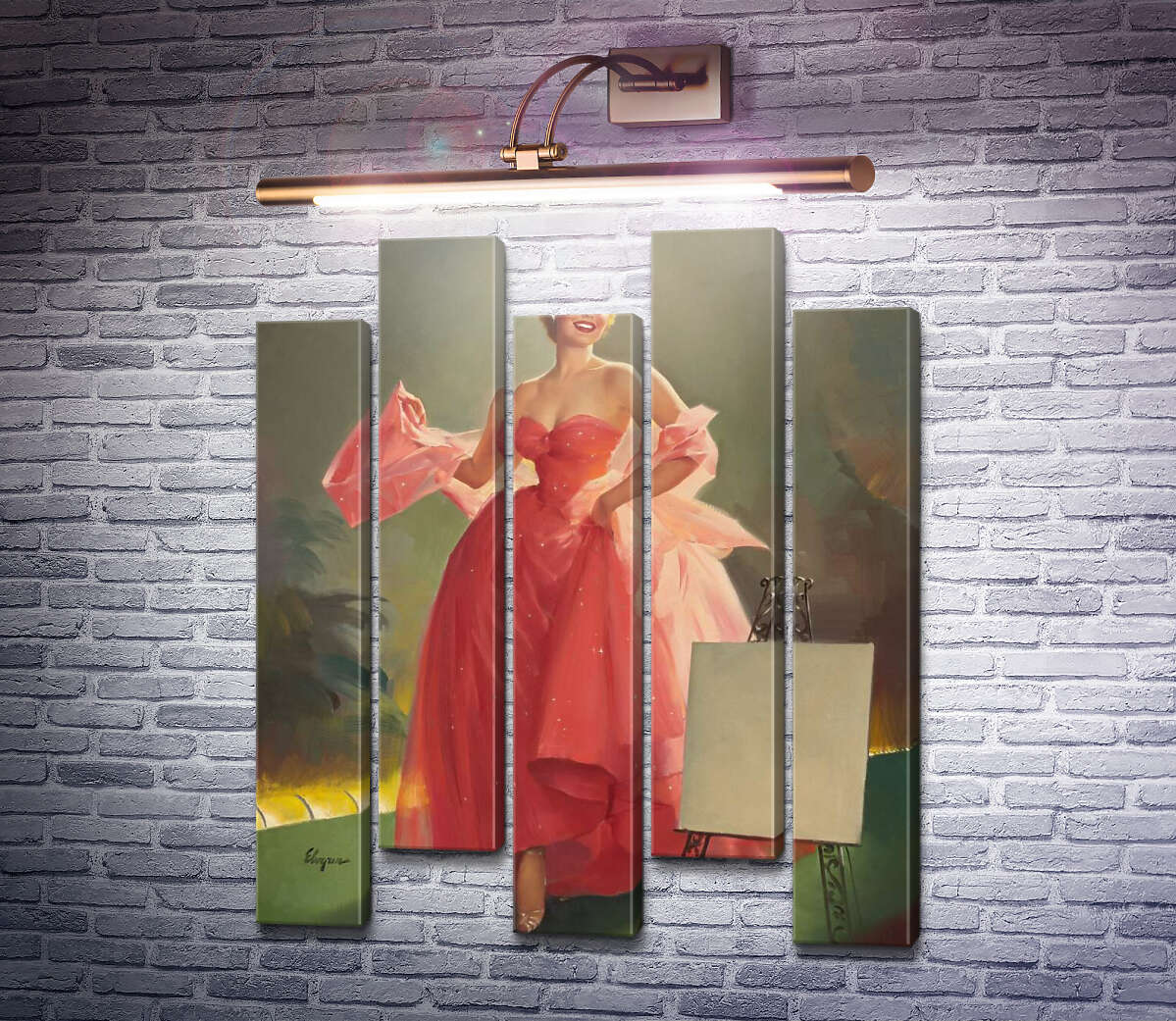Модульна картина Міс Сільванія (Модуль №30) Джил Елвгрен (Gil Elvgren)