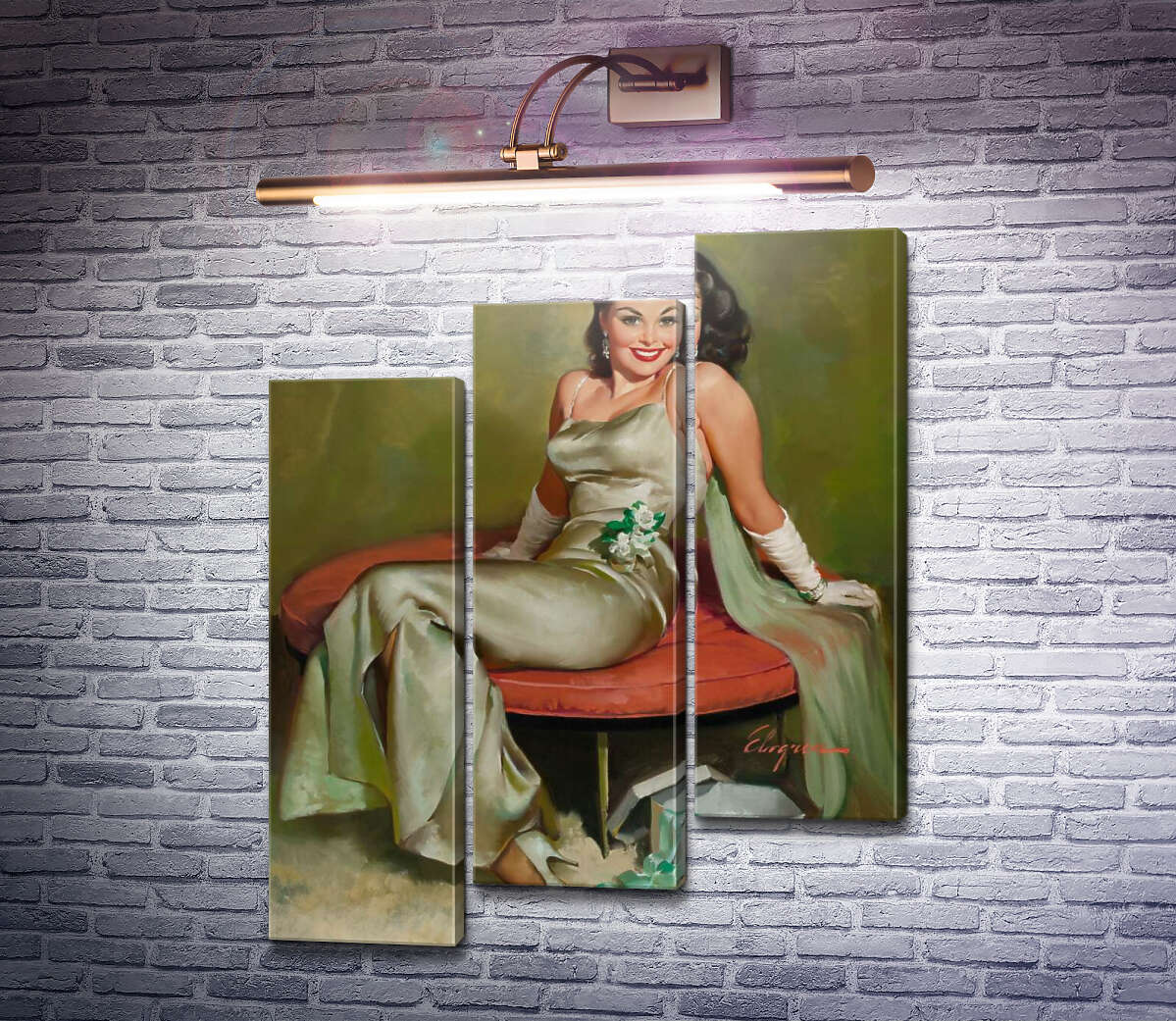 Модульна картина Зачарування (Модуль №14) Джил Елвгрен (Gil Elvgren)