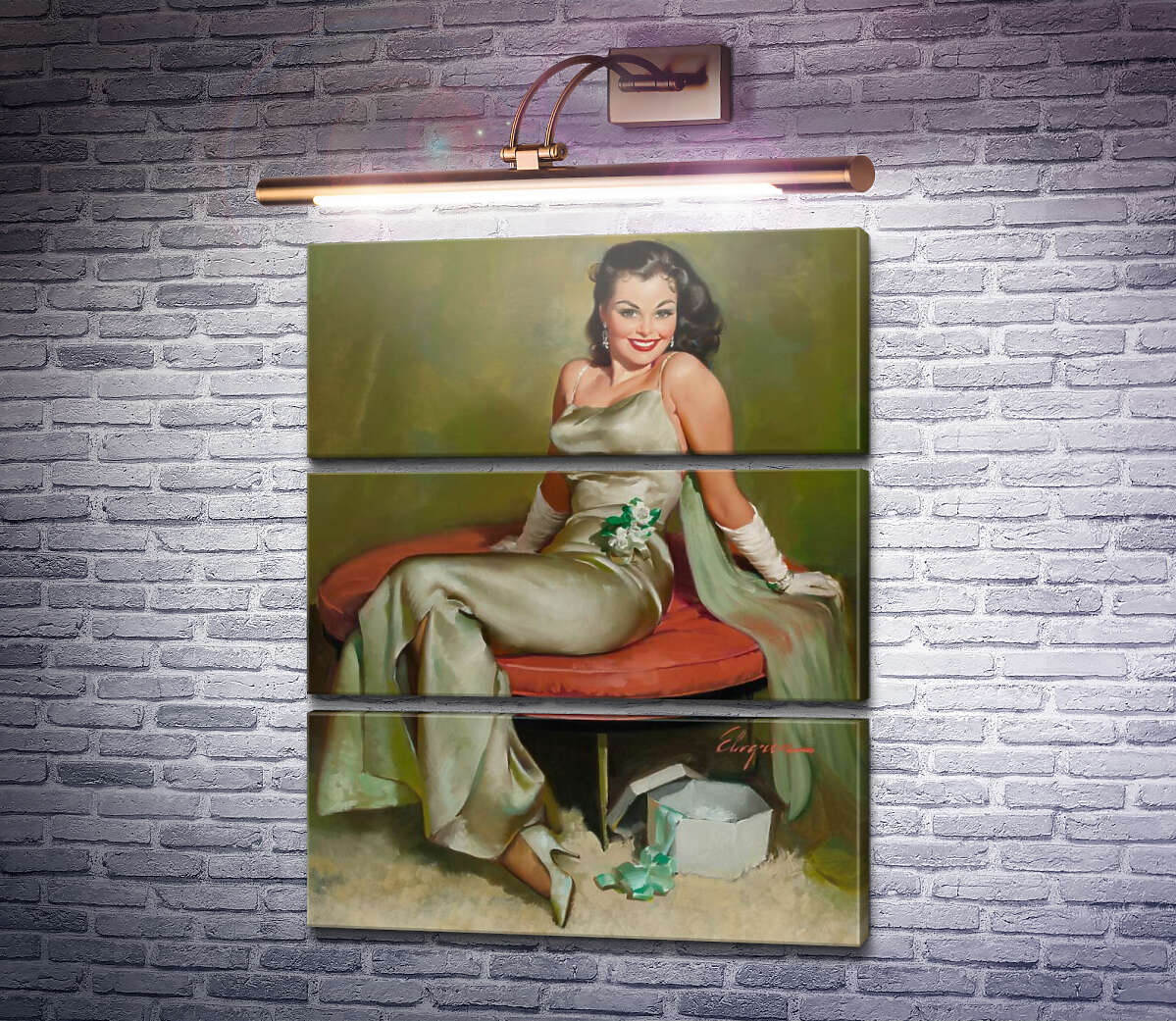 Модульная картина Очарование (Модуль №15) Джил Элвгрен (Gil Elvgren)
