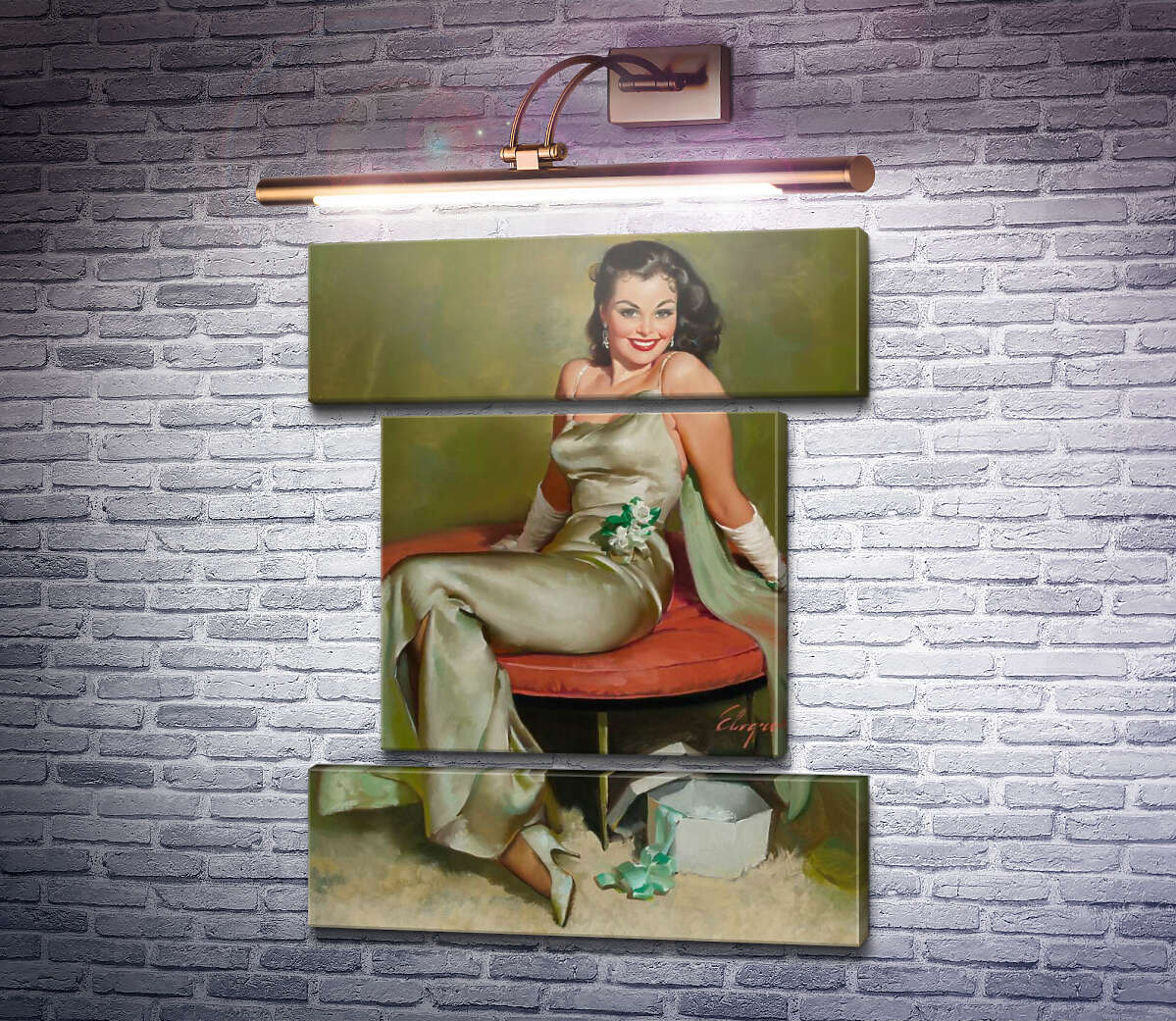 Модульна картина Зачарування (Модуль №18) Джил Елвгрен (Gil Elvgren)