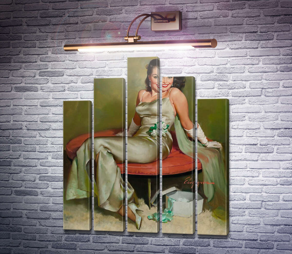 Модульная картина Очарование (Модуль №29) Джил Элвгрен (Gil Elvgren) Модульная картина Очарование (Модуль №29) Джил Элвгрен (Gil Elvgren)