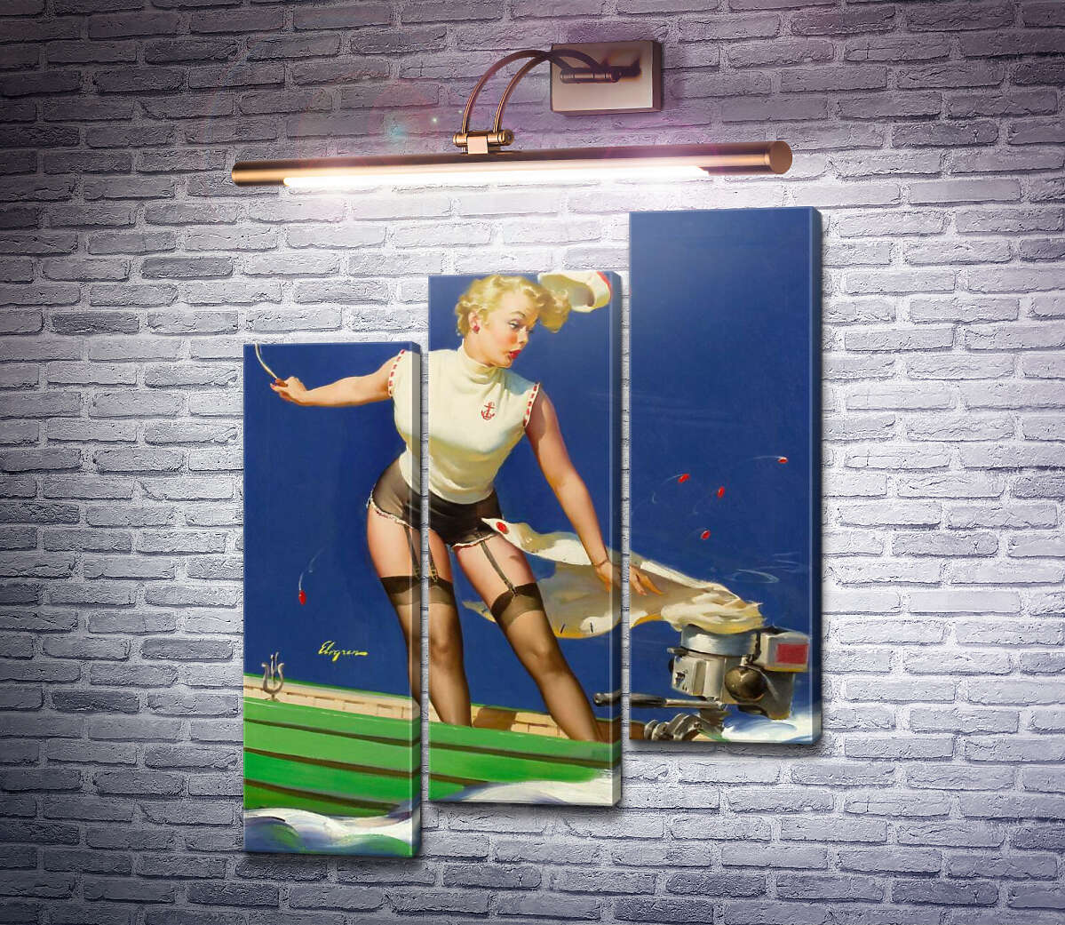 Модульна картина Швидкий старт (Модуль №14) Джил Елвгрен (Gil Elvgren) Модульна картина Швидкий старт (Модуль №14) Джил Елвгрен (Gil Elvgren)