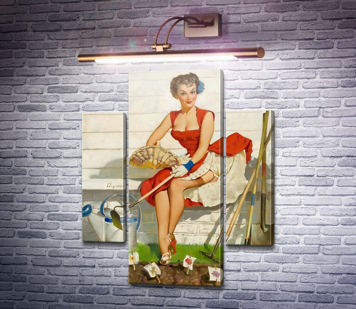 Модульна картина Хороший врожай (Модуль №5) Джил Елвгрен (Gil Elvgren) Модульна картина Хороший врожай (Модуль №5) Джил Елвгрен (Gil Elvgren)