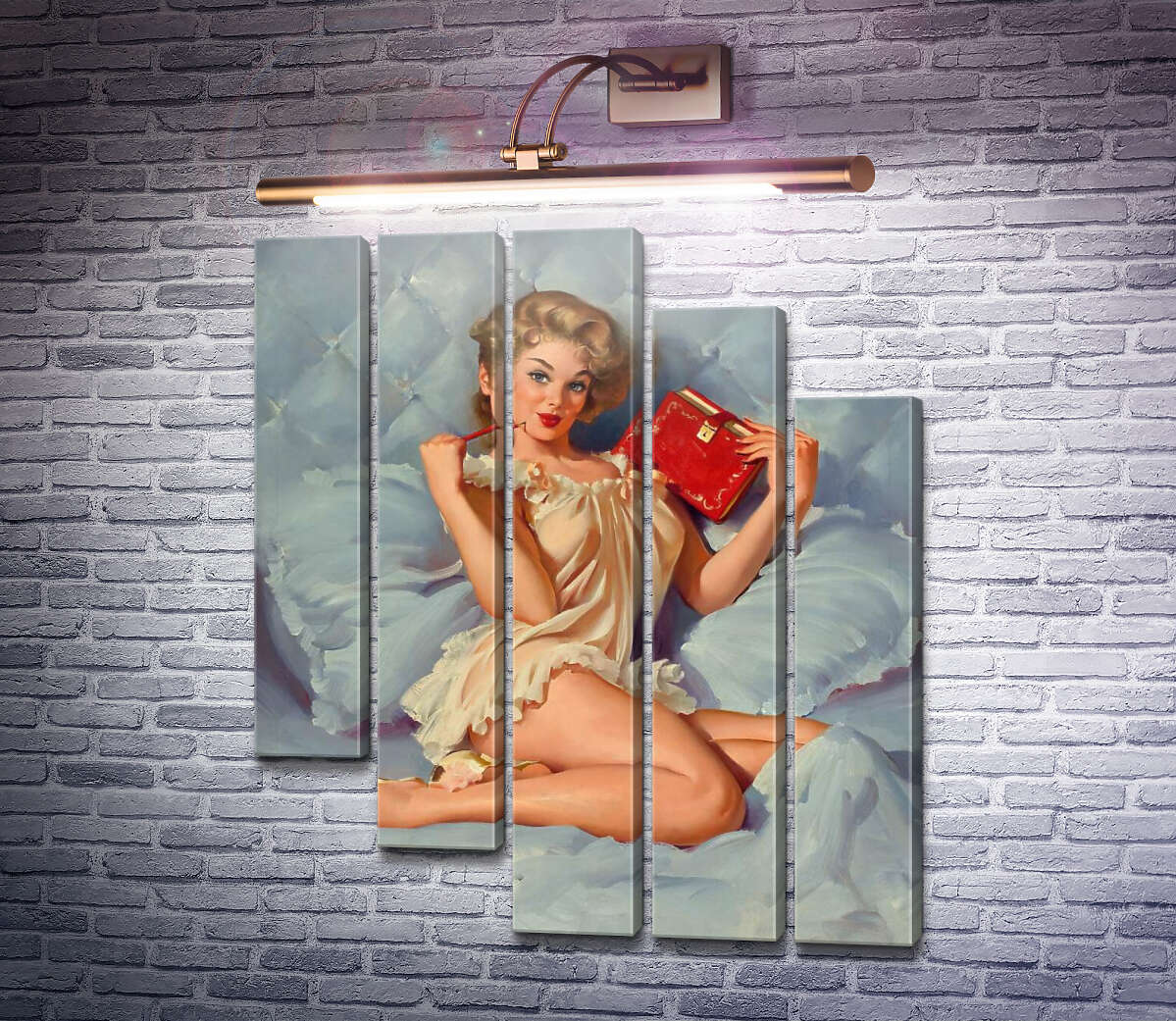 Модульная картина Думаю о тебе (Модуль №28) Джил Элвгрен (Gil Elvgren) Модульная картина Думаю о тебе (Модуль №28) Джил Элвгрен (Gil Elvgren)