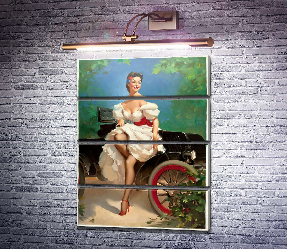 Модульная картина Мисс Сильвания (Модуль №22) Джил Элвгрен (Gil Elvgren) Модульная картина Мисс Сильвания (Модуль №22) Джил Элвгрен (Gil Elvgren)