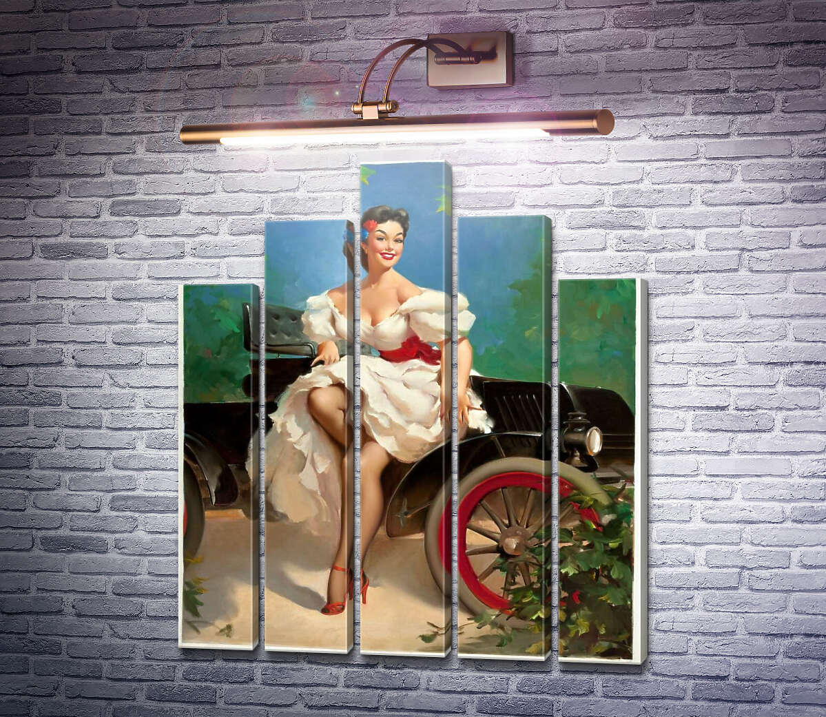 Модульная картина Мисс Сильвания (Модуль №29) Джил Элвгрен (Gil Elvgren)