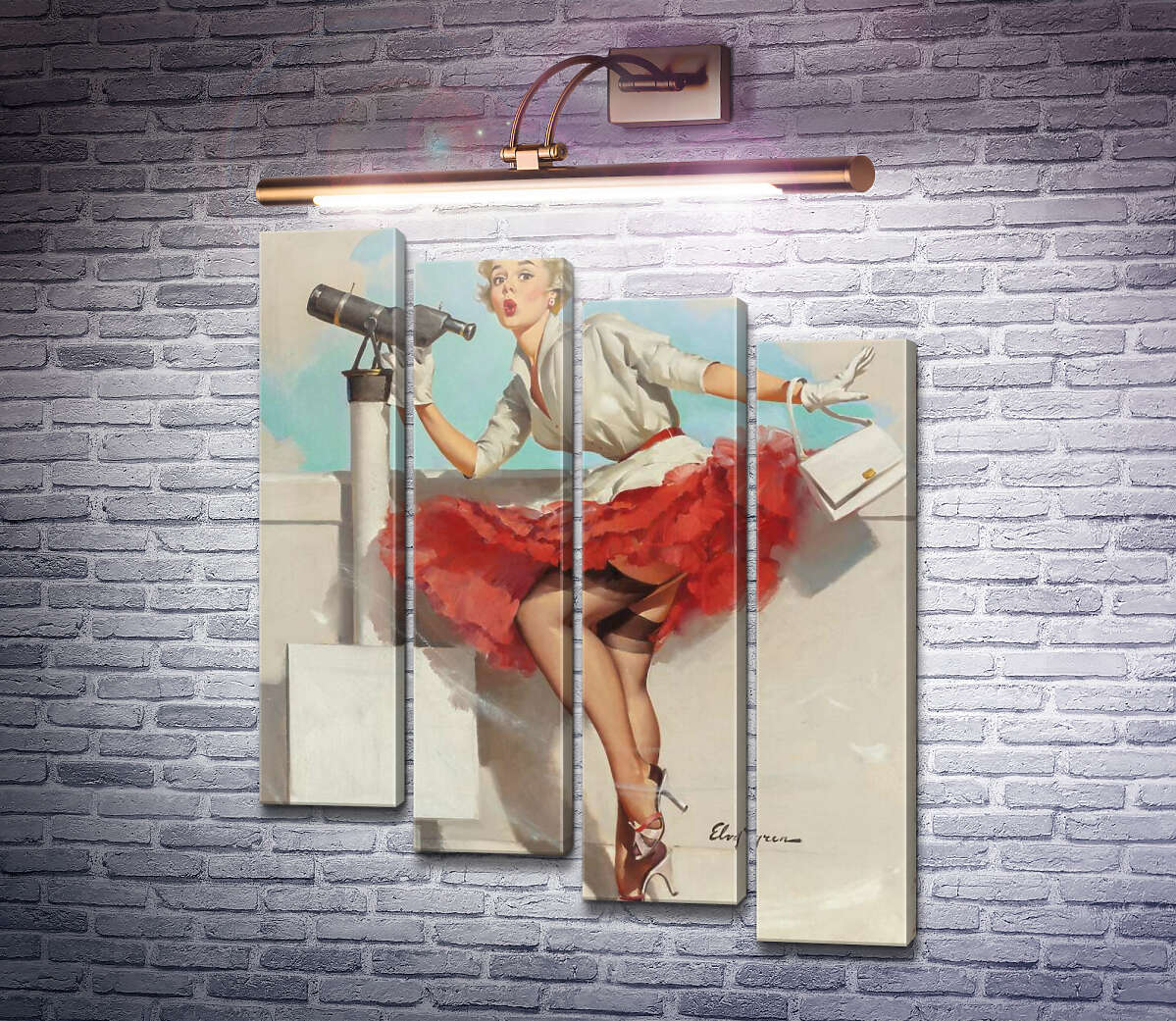 Модульна картина Що за вид! (Модуль №19) Джил Елвгрен (Gil Elvgren) Модульна картина Що за вид! (Модуль №19) Джил Елвгрен (Gil Elvgren)