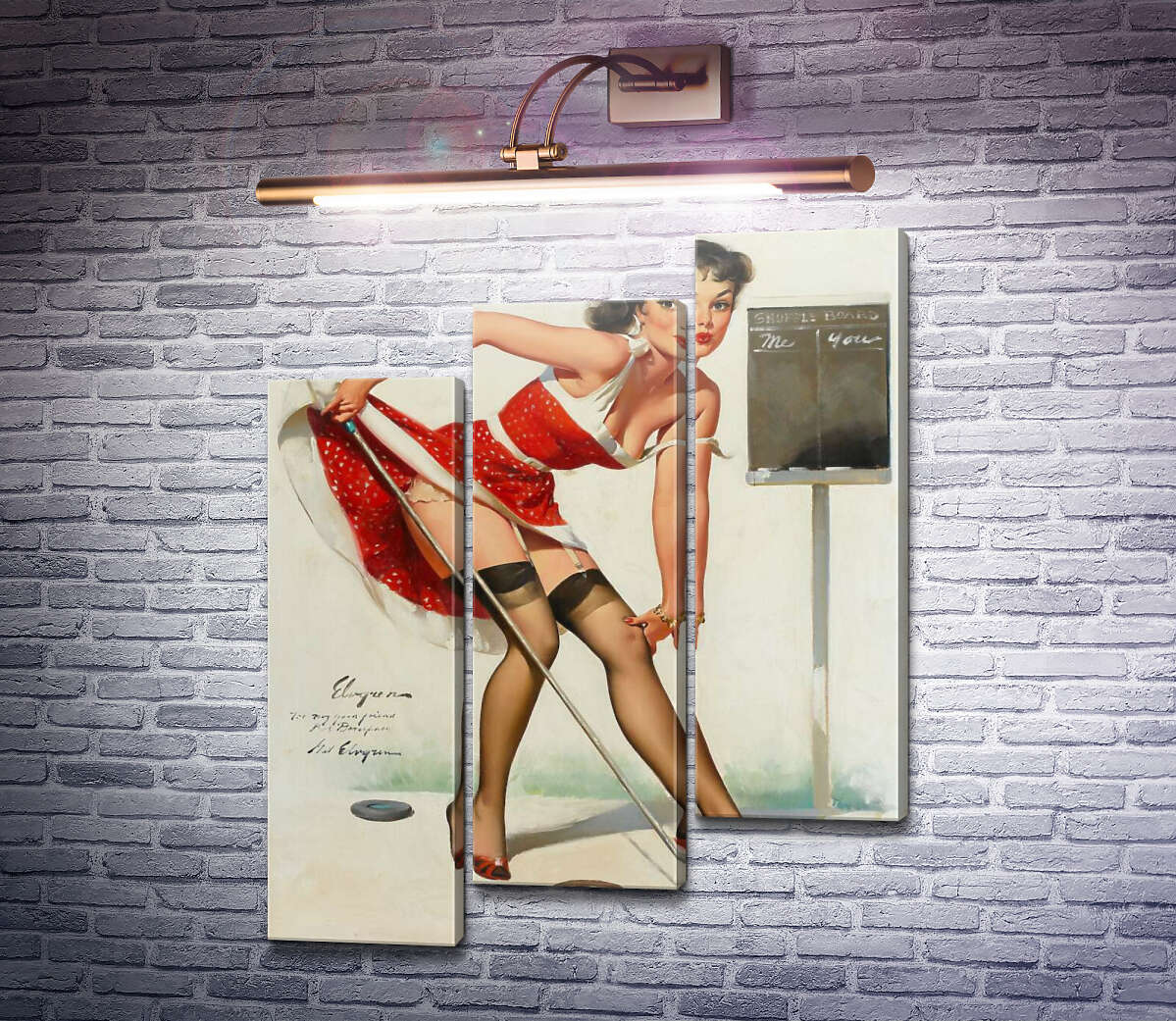 Модульная картина Целься хорошо (Модуль №14) Джил Элвгрен (Gil Elvgren) Модульная картина Целься хорошо (Модуль №14) Джил Элвгрен (Gil Elvgren)