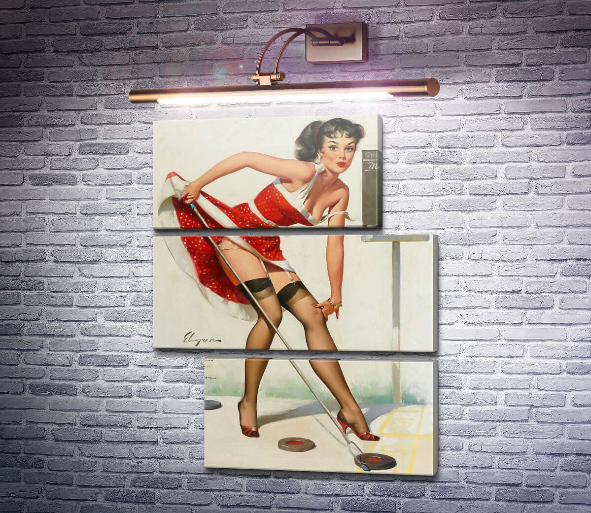 Модульна картина Цілься добре (Модуль №16) Джил Елвгрен (Gil Elvgren) Модульна картина Цілься добре (Модуль №16) Джил Елвгрен (Gil Elvgren)