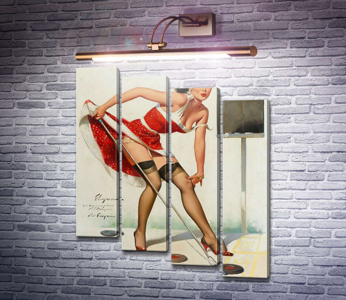 Модульна картина Цілься добре (Модуль №19) Джил Елвгрен (Gil Elvgren) Модульна картина Цілься добре (Модуль №19) Джил Елвгрен (Gil Elvgren)