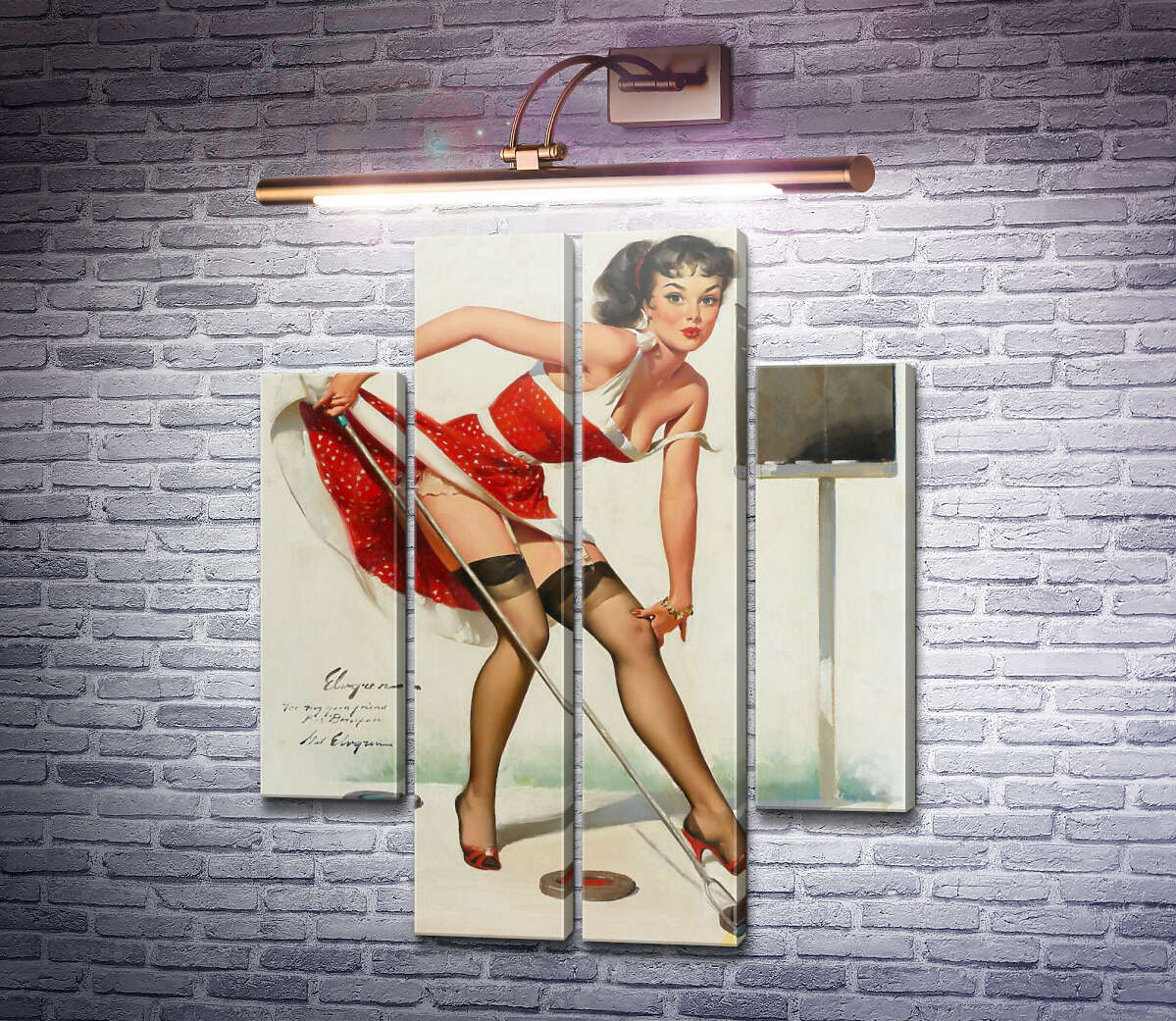 Модульна картина Цілься добре (Модуль №20) Джил Елвгрен (Gil Elvgren) Модульна картина Цілься добре (Модуль №20) Джил Елвгрен (Gil Elvgren)