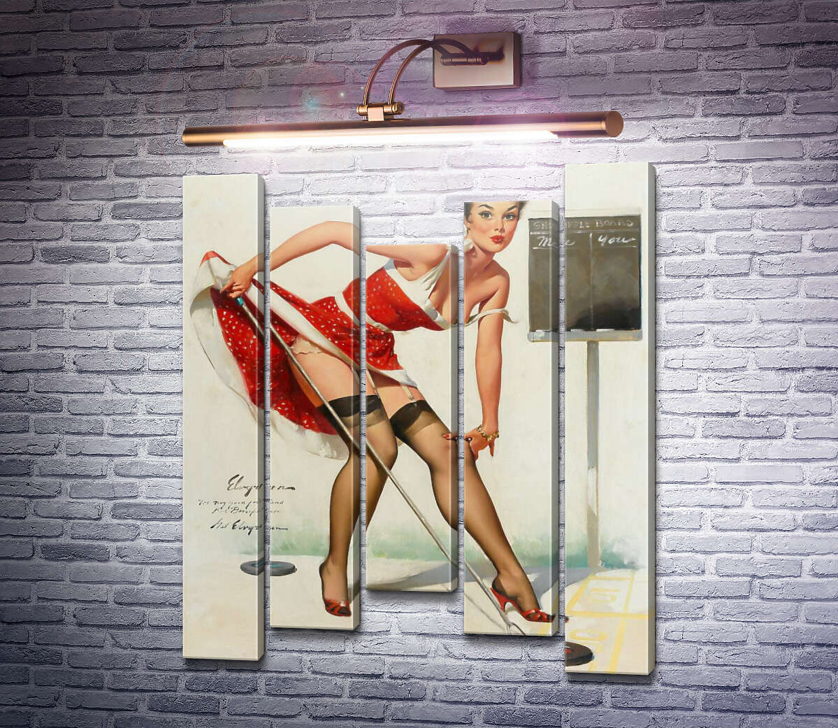 Модульная картина Целься хорошо (Модуль №27) Джил Элвгрен (Gil Elvgren) Модульная картина Целься хорошо (Модуль №27) Джил Элвгрен (Gil Elvgren)