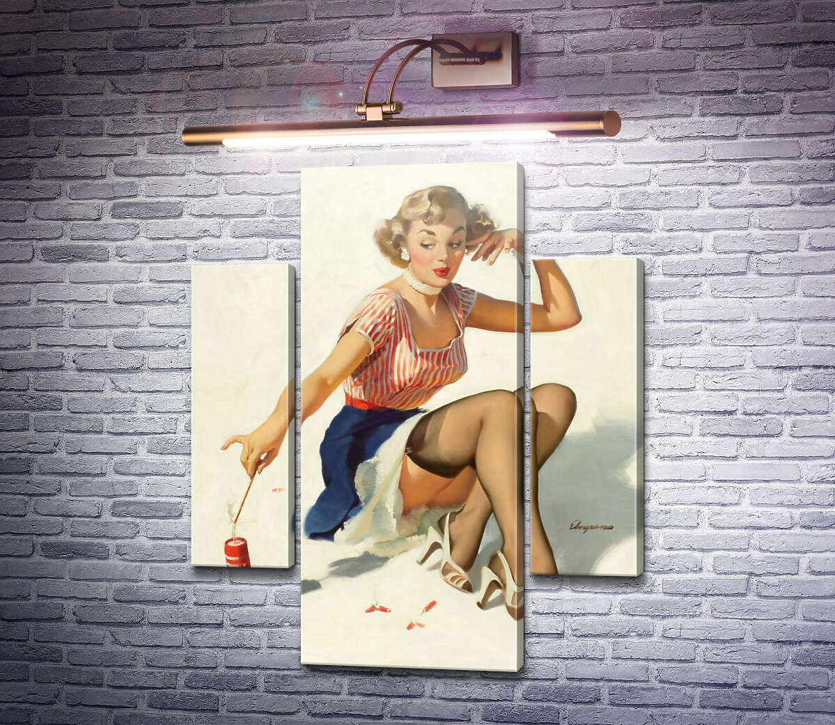 Модульная картина В поисках неприятностей (Модуль №5) Джил Элвгрен (Gil Elvgren) Модульная картина В поисках неприятностей (Модуль №5) Джил Элвгрен (Gil Elvgren)