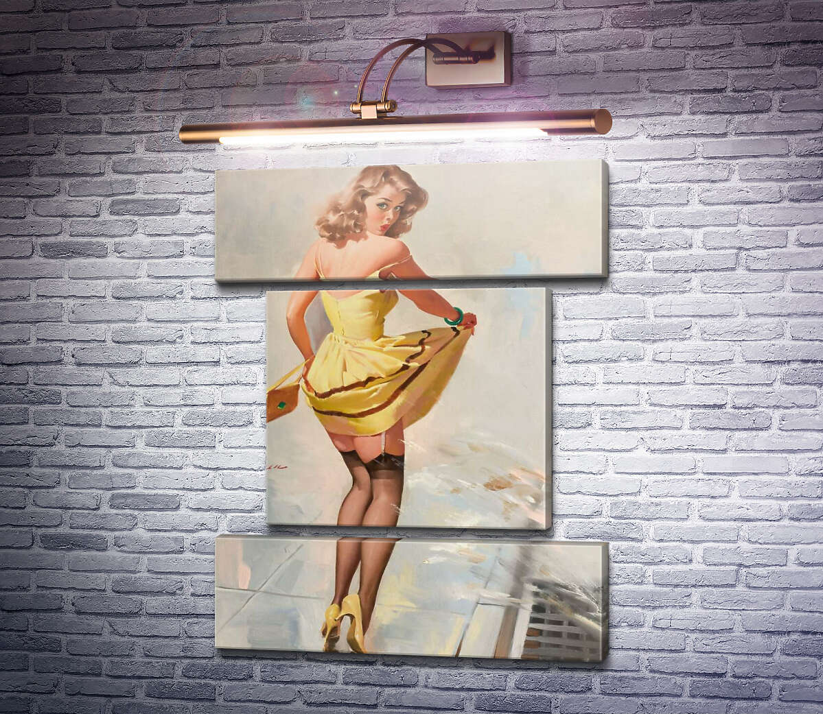 Модульна картина Облита лялечка (Модуль №18) Джил Елвгрен (Gil Elvgren) Модульна картина Облита лялечка (Модуль №18) Джил Елвгрен (Gil Elvgren)