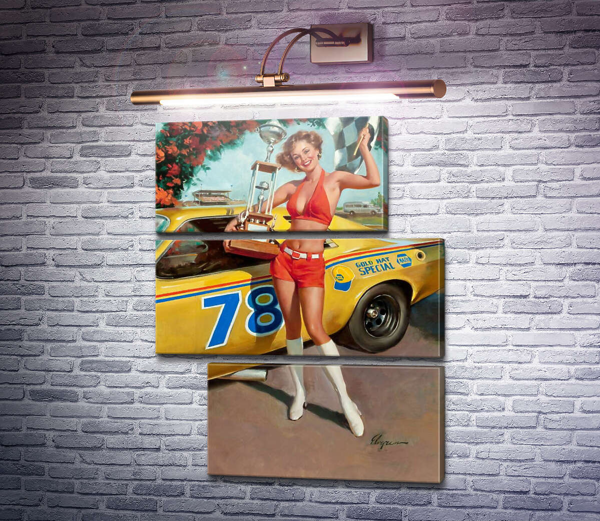 Модульна картина Автозапчастини Napa (Модуль №16) Джил Елвгрен (Gil Elvgren)