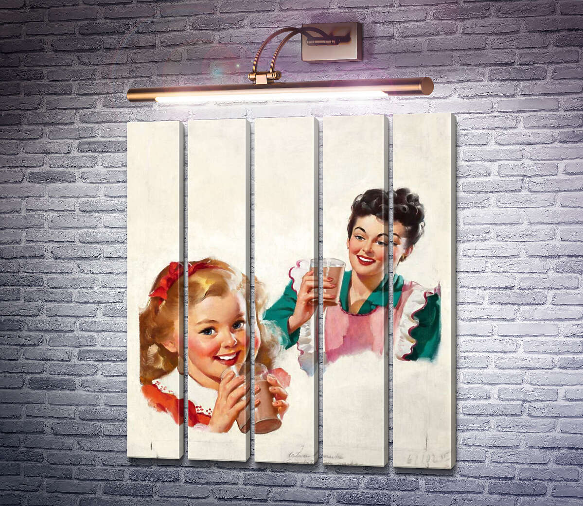 Модульная картина Овальтиновый (Модуль №26) Джил Элвгрен (Gil Elvgren) Модульная картина Овальтиновый (Модуль №26) Джил Элвгрен (Gil Elvgren)