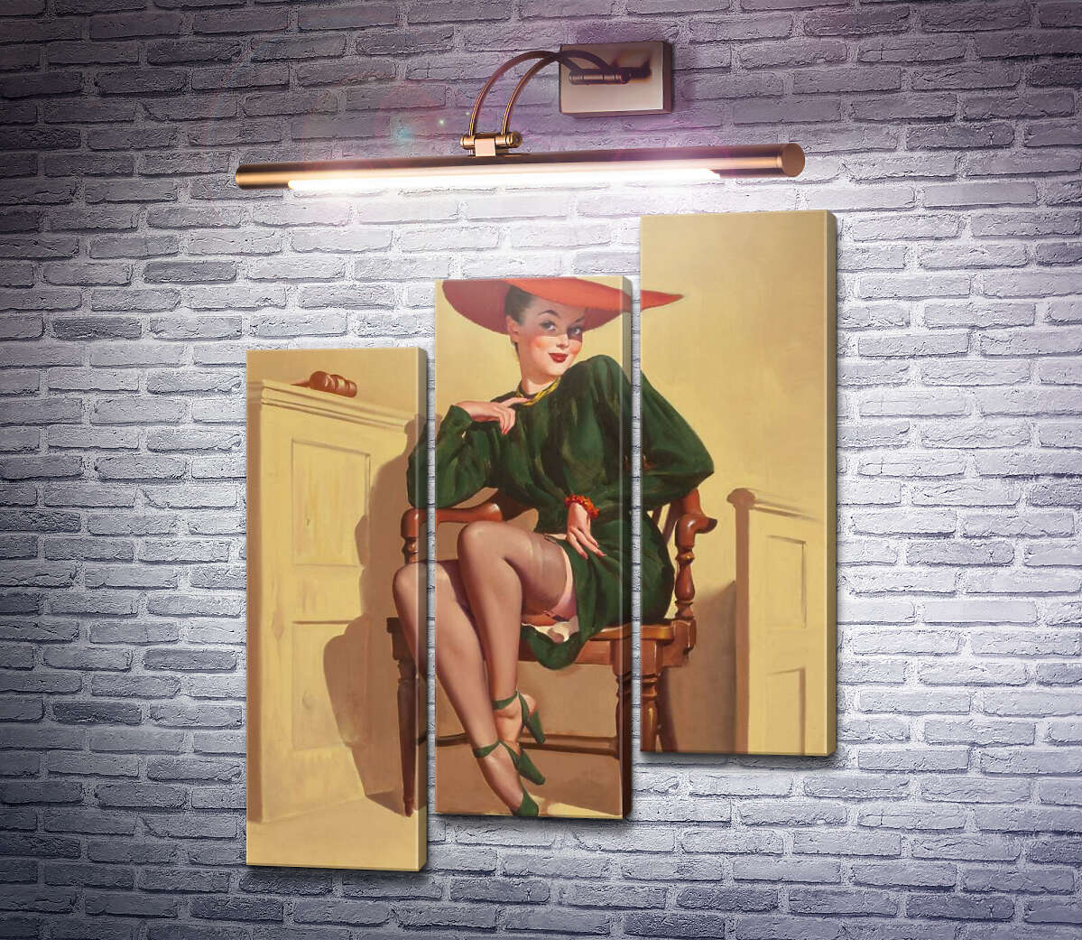 Модульна картина Вердикт був: Wow! (Модуль №14) Джил Елвгрен (Gil Elvgren) Модульна картина Вердикт був: Wow! (Модуль №14) Джил Елвгрен (Gil Elvgren)