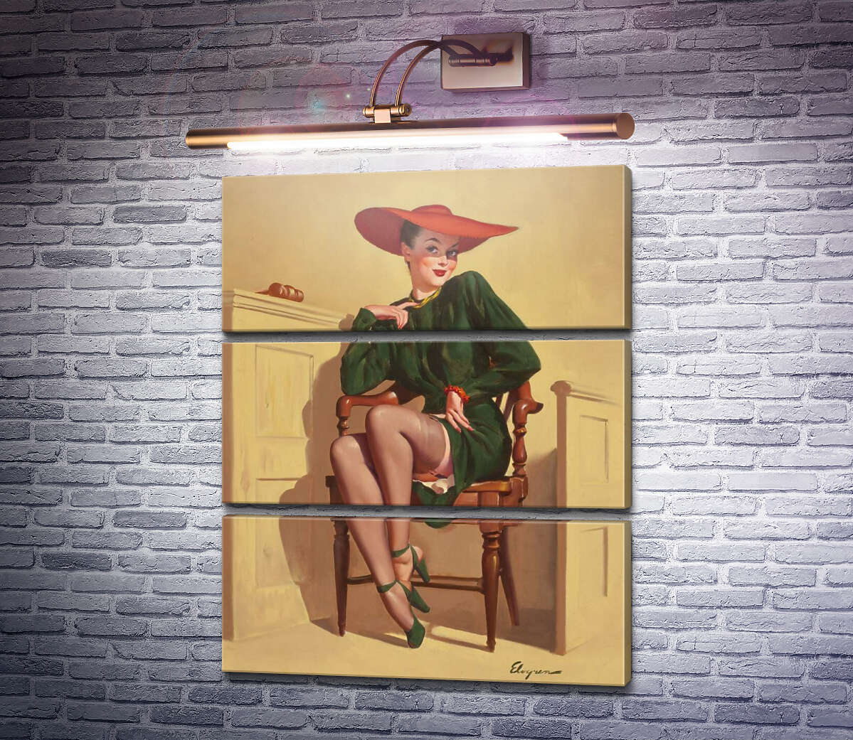 Модульная картина Вердикт был: Wow! (Модуль №15) Джил Элвгрен (Gil Elvgren) Модульная картина Вердикт был: Wow! (Модуль №15) Джил Элвгрен (Gil Elvgren)