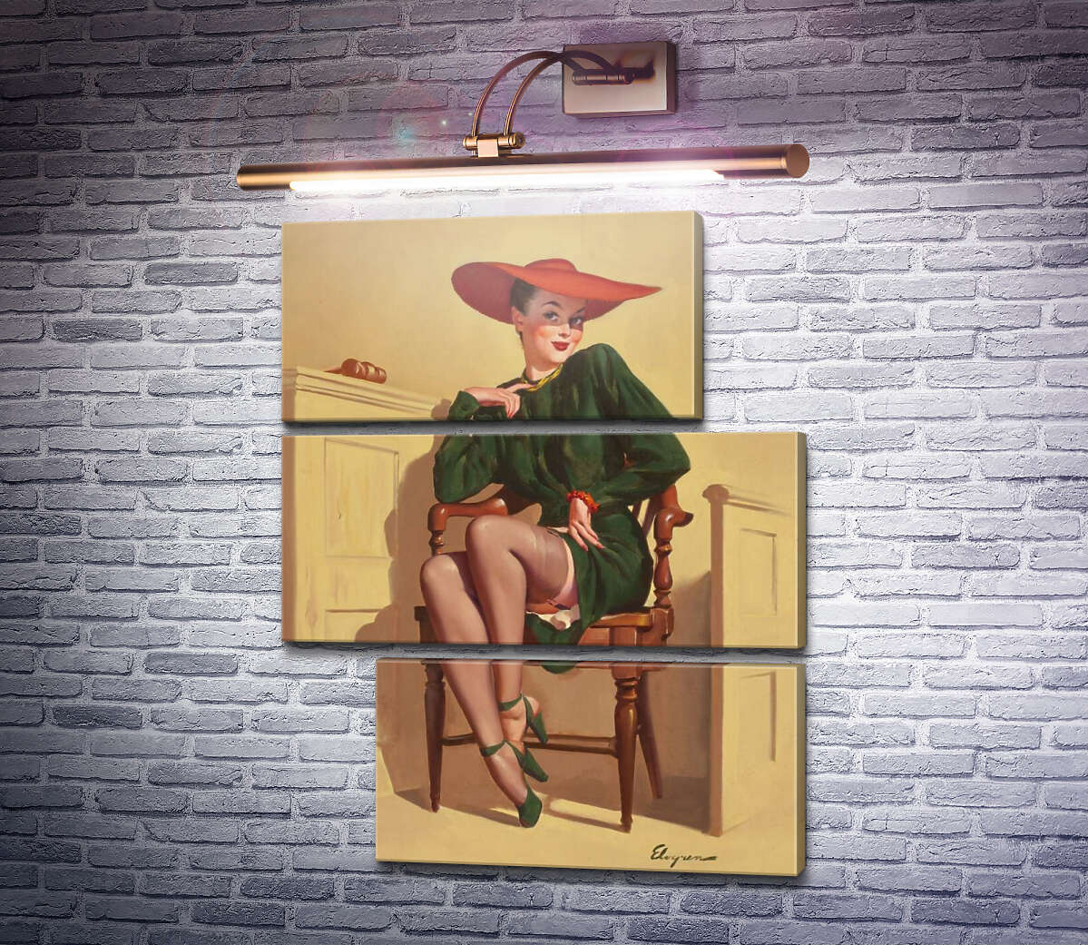 Модульна картина Вердикт був: Wow! (Модуль №16) Джил Елвгрен (Gil Elvgren)