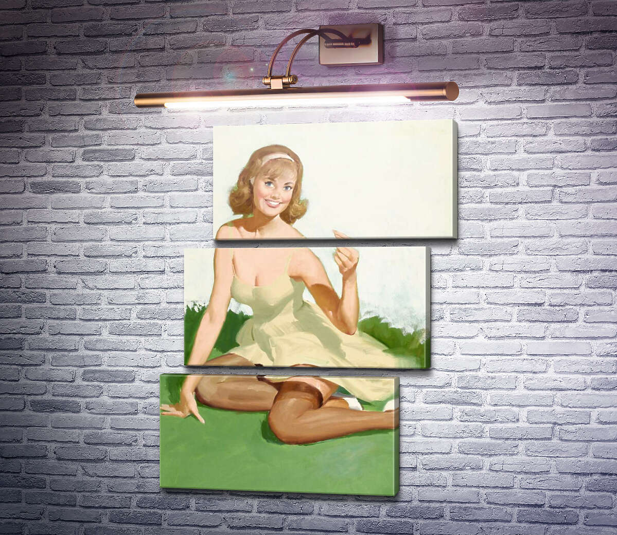 Модульная картина Портрет девушки (Модуль №17) Джил Элвгрен (Gil Elvgren) Модульная картина Портрет девушки (Модуль №17) Джил Элвгрен (Gil Elvgren)