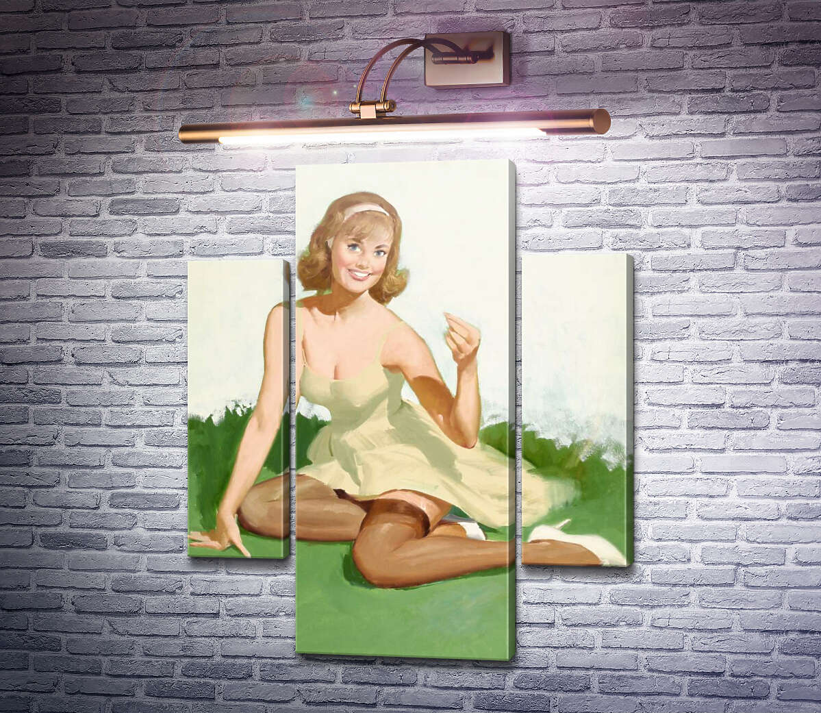 Модульная картина Портрет девушки (Модуль №5) Джил Элвгрен (Gil Elvgren) Модульная картина Портрет девушки (Модуль №5) Джил Элвгрен (Gil Elvgren)