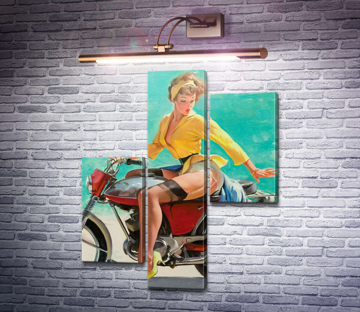 Модульна картина Зірвана спідниця (Модуль №12) Джил Елвгрен (Gil Elvgren) Модульна картина Зірвана спідниця (Модуль №12) Джил Елвгрен (Gil Elvgren)