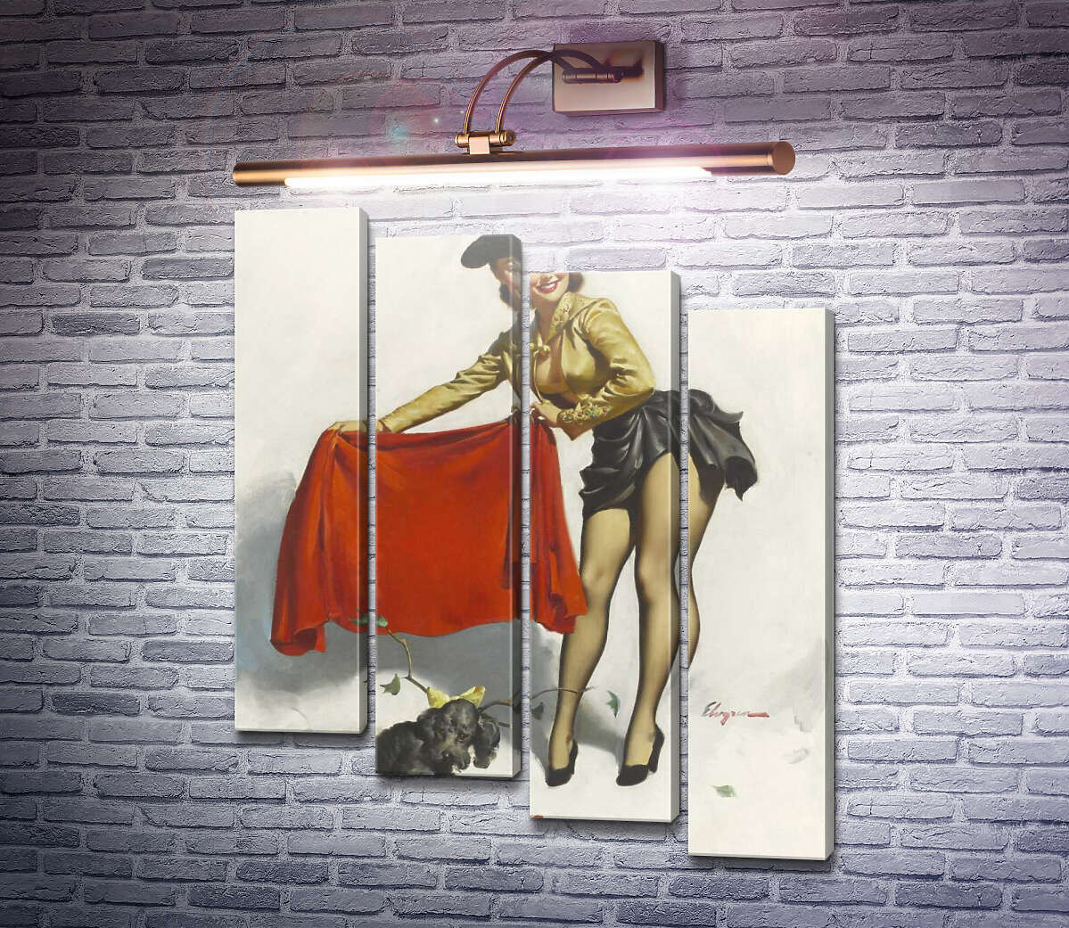 Модульна картина Ой, давай (Модуль №19) Джил Елвгрен (Gil Elvgren) Модульна картина Ой, давай (Модуль №19) Джил Елвгрен (Gil Elvgren)