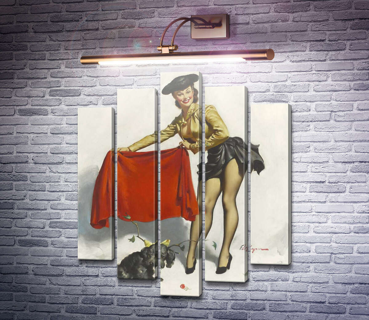 Модульная картина Ой, давай (Модуль №4) Джил Элвгрен (Gil Elvgren) Модульная картина Ой, давай (Модуль №4) Джил Элвгрен (Gil Elvgren)