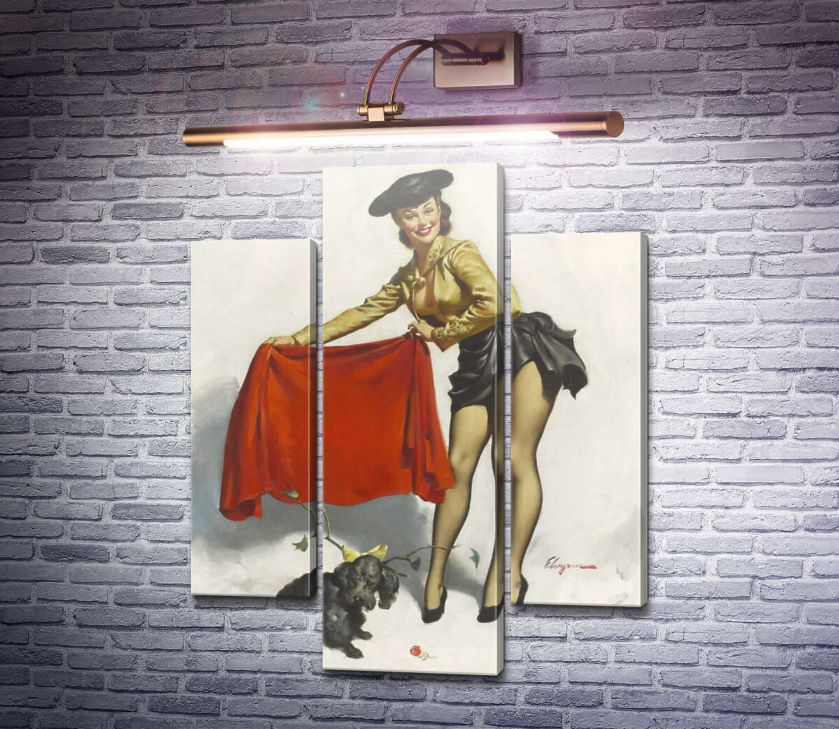 Модульна картина Ой, давай (Модуль №10) Джил Елвгрен (Gil Elvgren) Модульна картина Ой, давай (Модуль №10) Джил Елвгрен (Gil Elvgren)