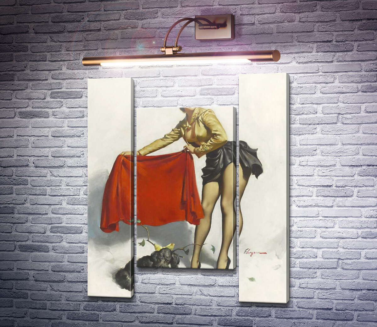 Модульная картина Ой, давай (Модуль №11) Джил Элвгрен (Gil Elvgren) Модульная картина Ой, давай (Модуль №11) Джил Элвгрен (Gil Elvgren)