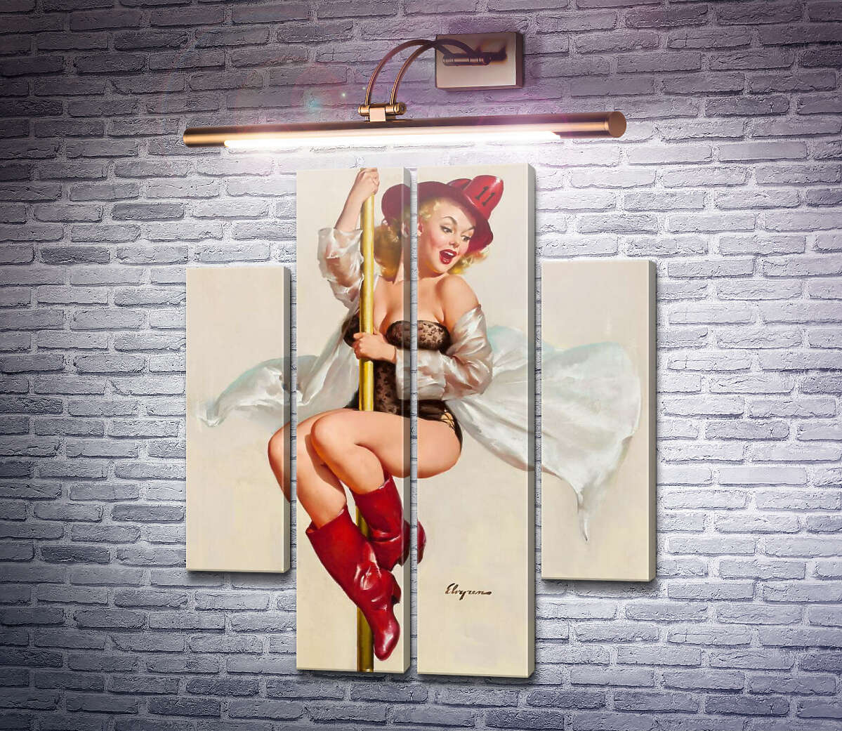 Модульная картина Смотри ниже (Модуль №20) Джил Элвгрен (Gil Elvgren) Модульная картина Смотри ниже (Модуль №20) Джил Элвгрен (Gil Elvgren)
