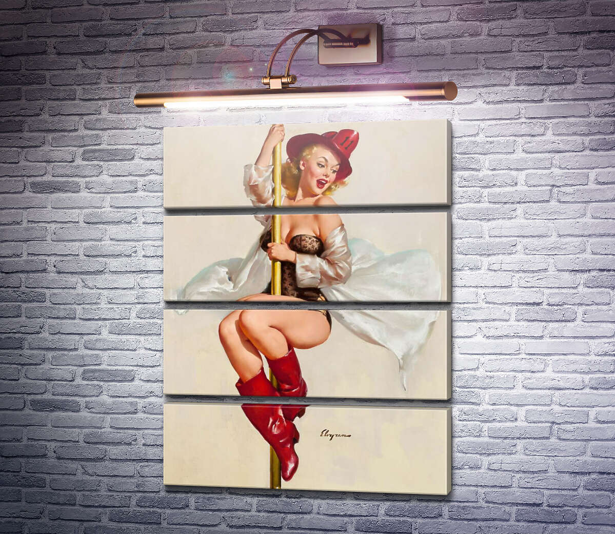 Модульная картина Смотри ниже (Модуль №22) Джил Элвгрен (Gil Elvgren) Модульная картина Смотри ниже (Модуль №22) Джил Элвгрен (Gil Elvgren)