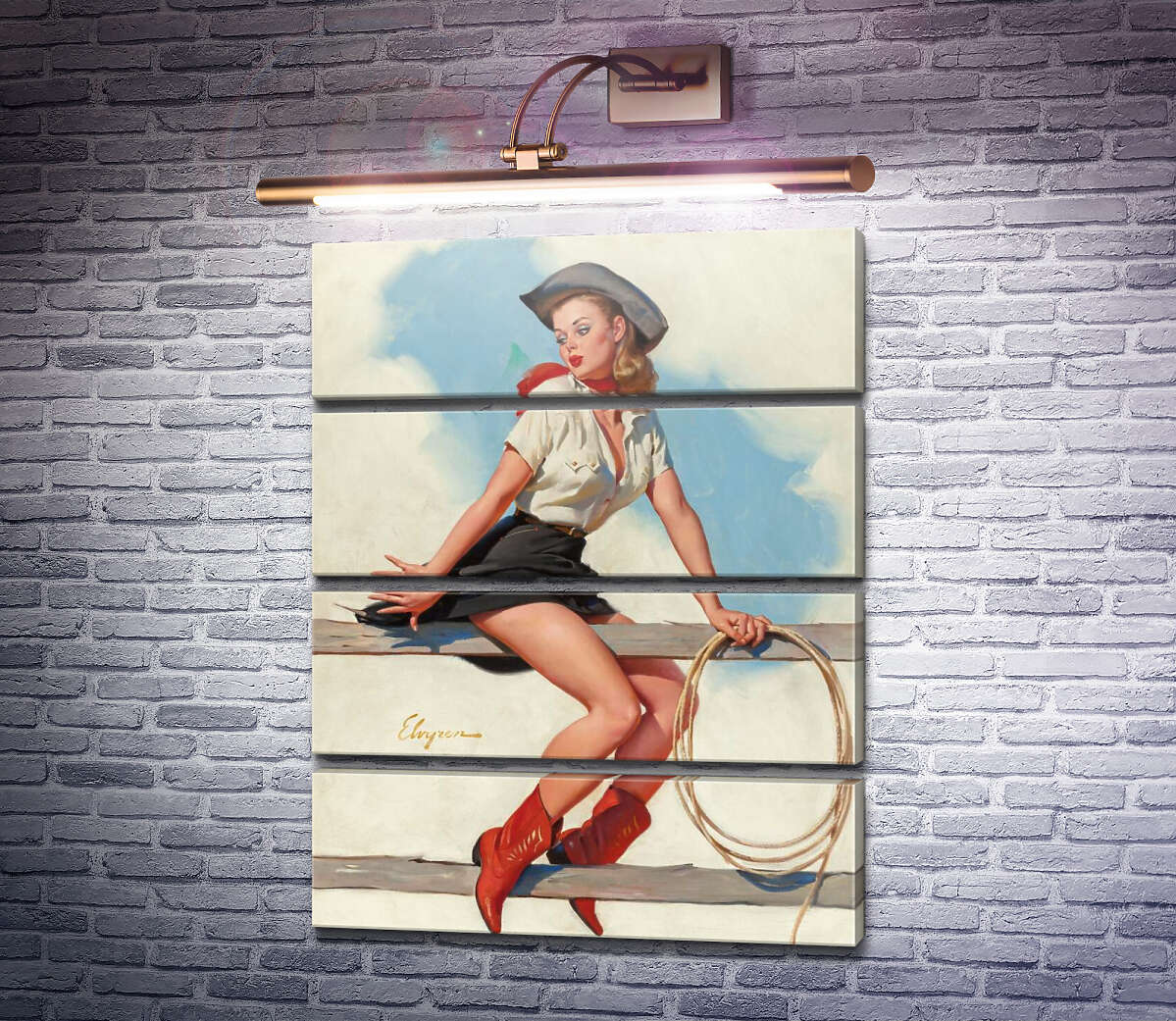 Модульна картина Жени, конячка! (Модуль №22) Джил Елвгрен (Gil Elvgren) Модульна картина Жени, конячка! (Модуль №22) Джил Елвгрен (Gil Elvgren)