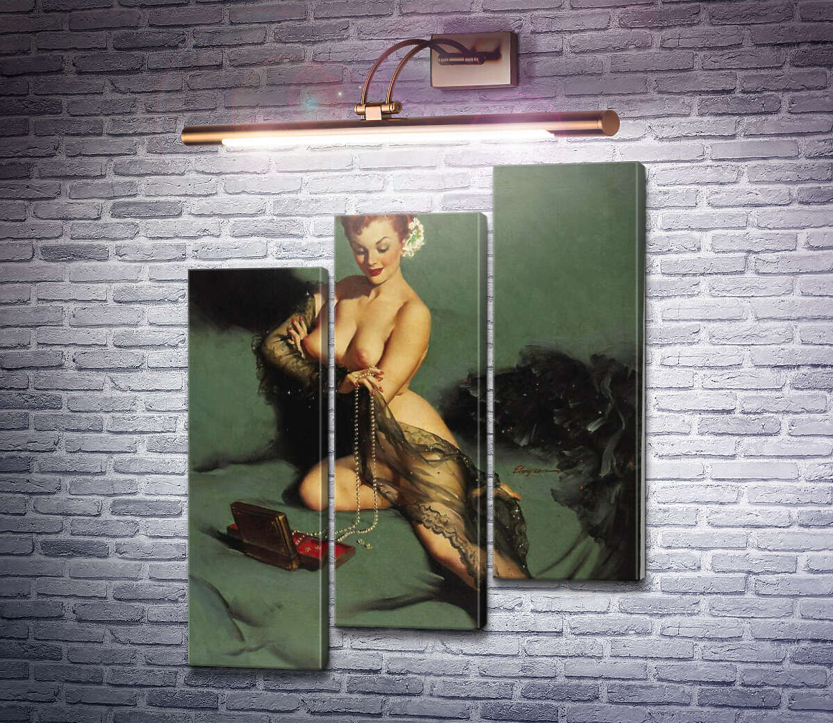Модульна картина Чарівність (Модуль №14) Джил Елвгрен (Gil Elvgren)