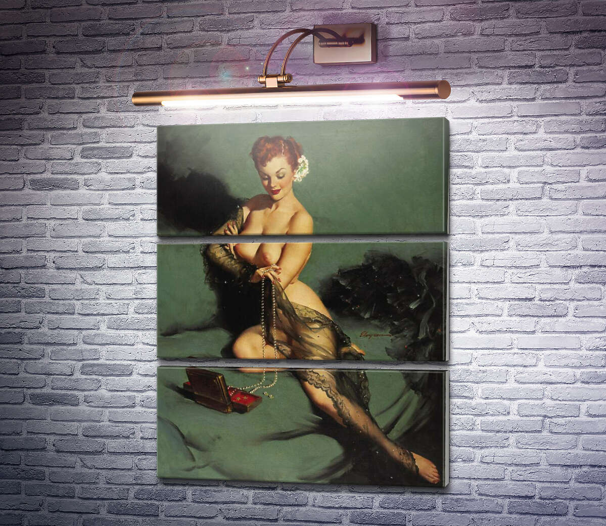 Модульна картина Чарівність (Модуль №15) Джил Елвгрен (Gil Elvgren)