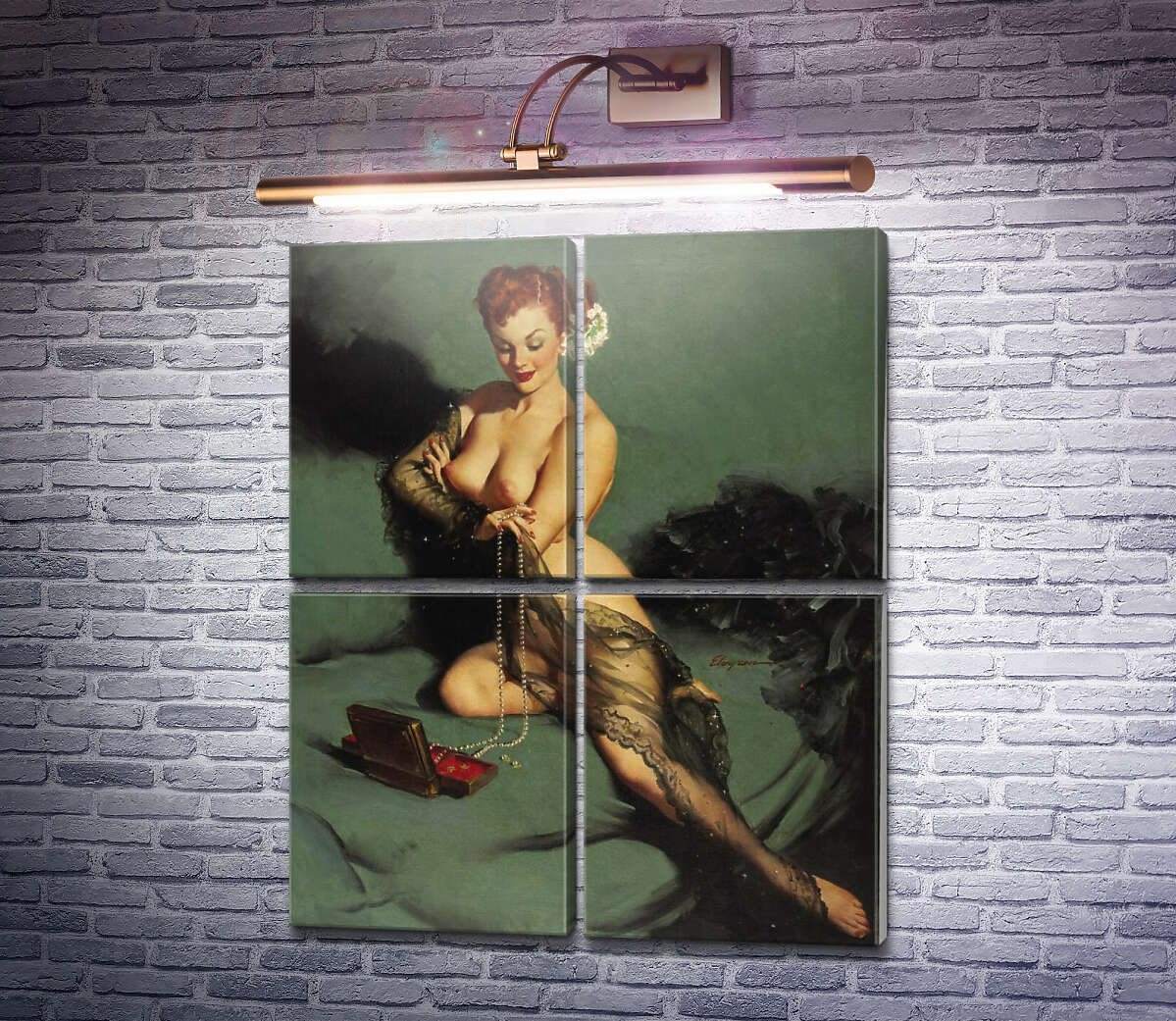 Модульная картина Прелесть (Модуль №25) Джил Элвгрен (Gil Elvgren)