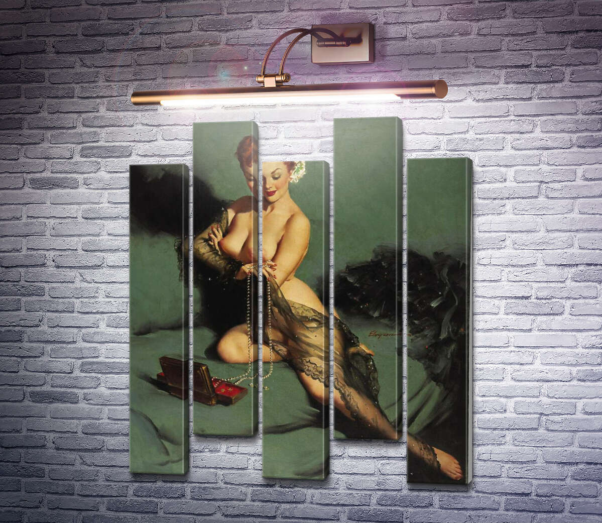Модульная картина Прелесть (Модуль №30) Джил Элвгрен (Gil Elvgren)