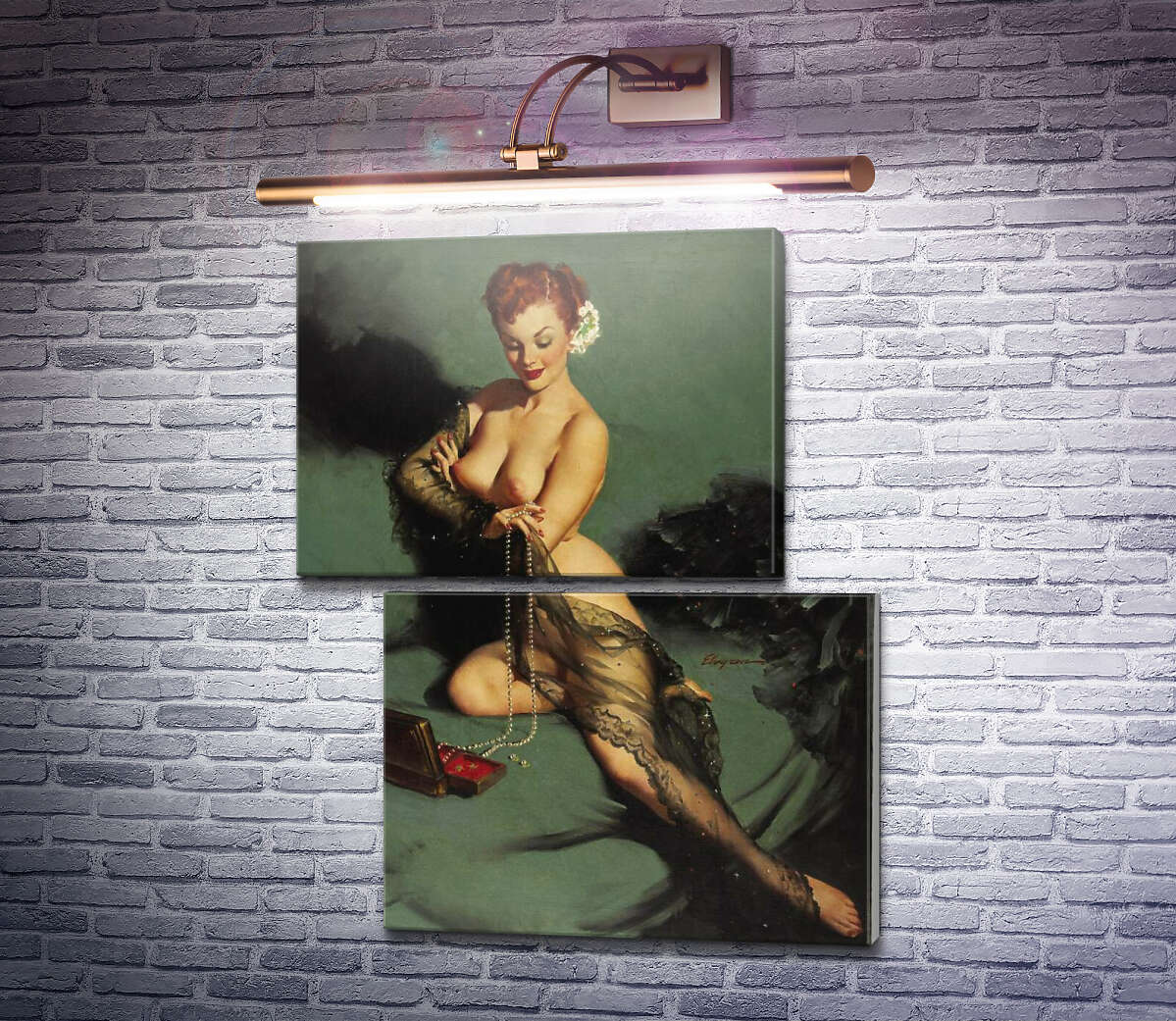 Модульна картина Чарівність (Модуль №8) Джил Елвгрен (Gil Elvgren) Модульна картина Чарівність (Модуль №8) Джил Елвгрен (Gil Elvgren)